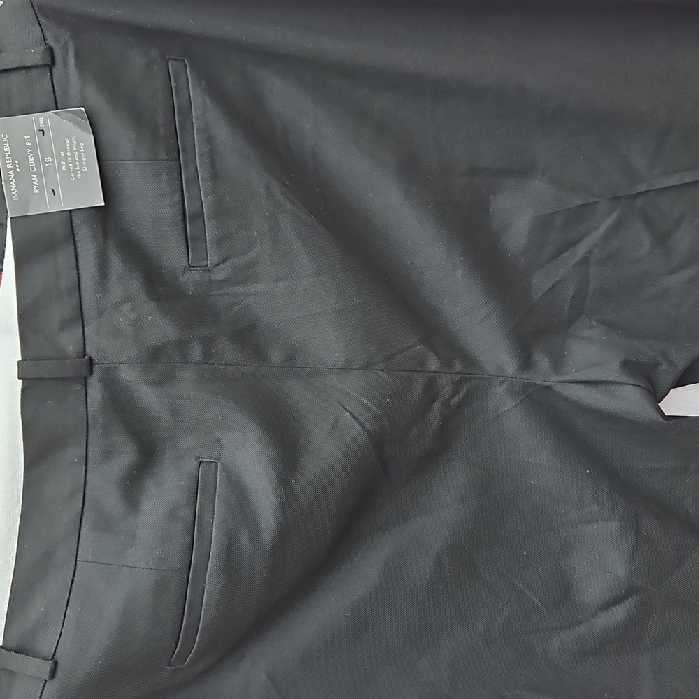 NEW WITH TAGS Banana Republic Ryan Curvy Fit 18T Women's Black Trousers - Picture 11 of 17
